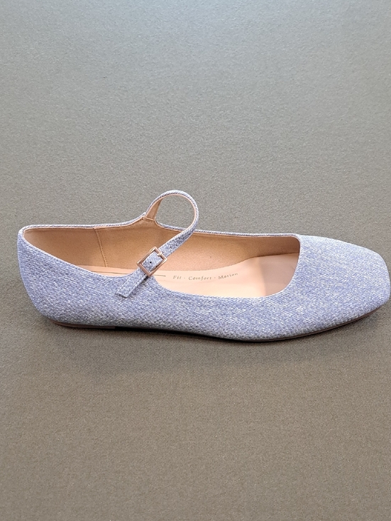Journee Collection Shoes - Journee Carrie Mary Jane Flat - Color: Denim - Size: 9